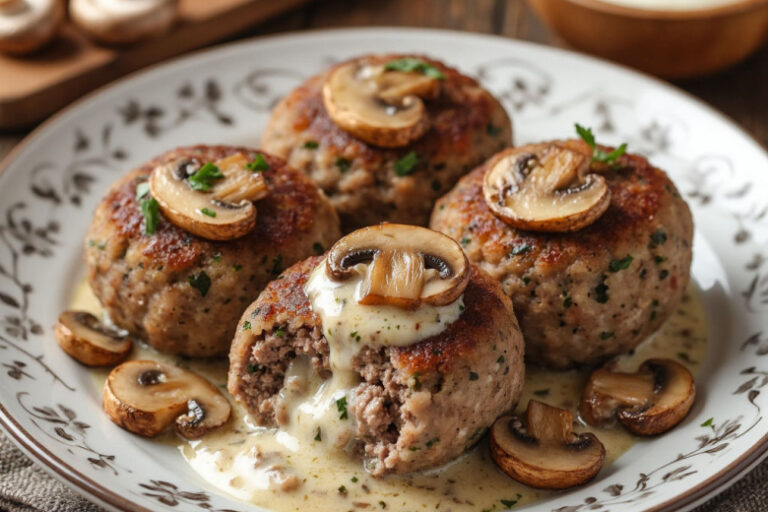 appetitnye-zrazy-ohotnichi-s-gribami-lukom-i-smetannoj-podlivkoj-aromatno-i-vkusno-43ab69e